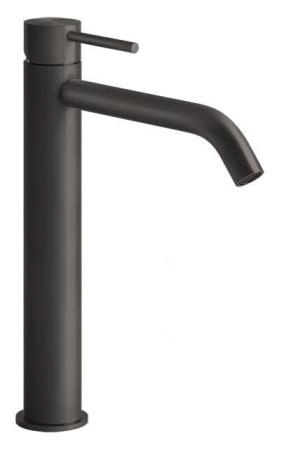 Gessi Flessa смеситель для раковины высокий, длинный излив, без донного клапана, соединительные шланги, цвет Matte Black