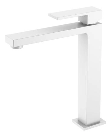 Смеситель для умывальника Boheme высокий Qubic Matt White 472-MW