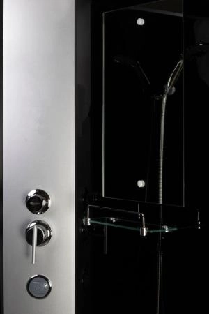 Душевая кабина Niagara NG-2507-14BKG 800х800х2000 высокий поддон 40см стекло тонированное