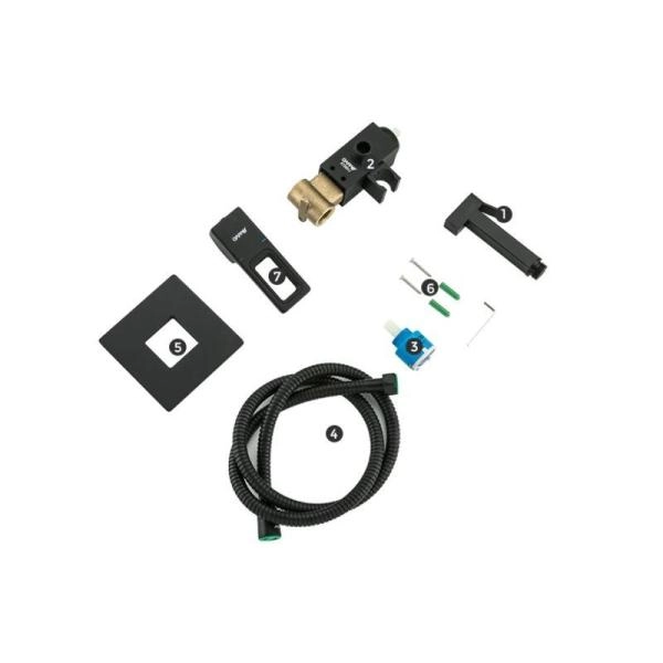 Гигиенический  душ Gappo G7217-6 встраиваемый, чёрный