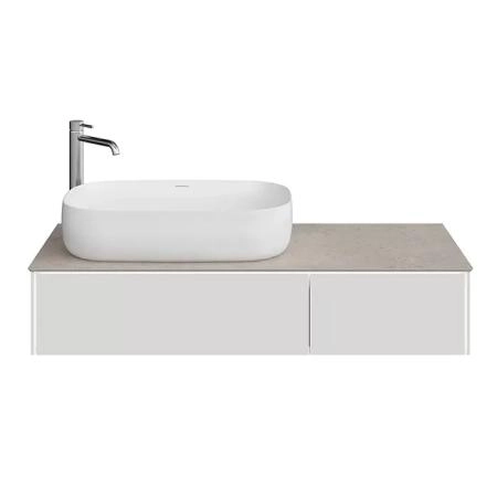 Тумба Kerama Marazzi MAGICA МАДЖИКА MA.120.2\MGR.M подвесная 120, 2 ящика, утренний серый матовый