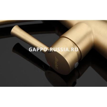 Смеситель Gappo G4398-1 для кухни, бронза/чёрный