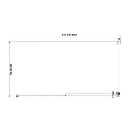 Душевой угол Aquanet DELTA NPA1131 150x80