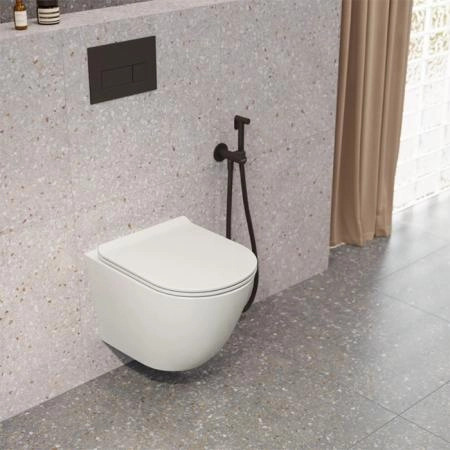 Унитаз Kerama Marazzi SFERA СФЕРА SF.wc.02 подвесной безободковый с крепежом, белый глянцевый