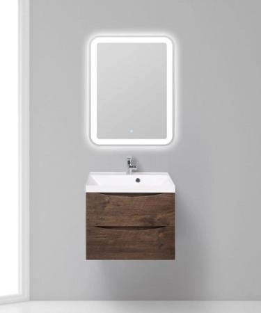 Тумба под раковину Belbagno MARINO Rovere Bianco подвесная 600x450x500 MARINO-600-2C-SO-WO-P
