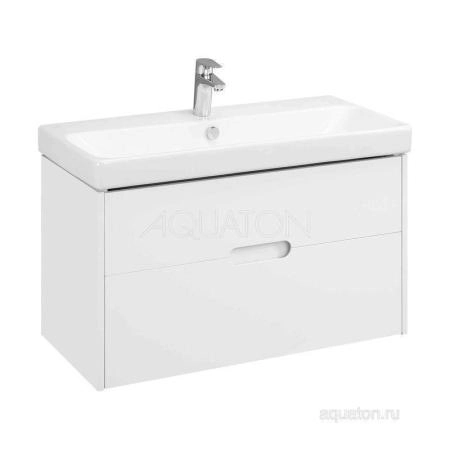 Тумба под раковину AQUATON Оливия 90 белый матовый 1A254401OL010