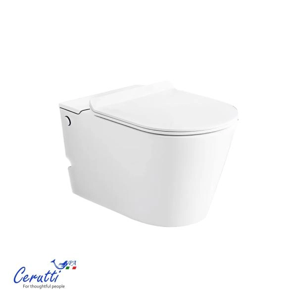 Унитаз подвесной CeruttiSPA АРГЕНТЕРА (ARGENTERA) Aria Pulse CT10590 с функцией импульсного смыва (585х360х330), БЕЗ РАМЫ