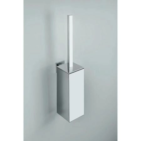 Туалетный ершик Colombo Basic Q В3707 с колбой, подвесной h49см, пластик/хром