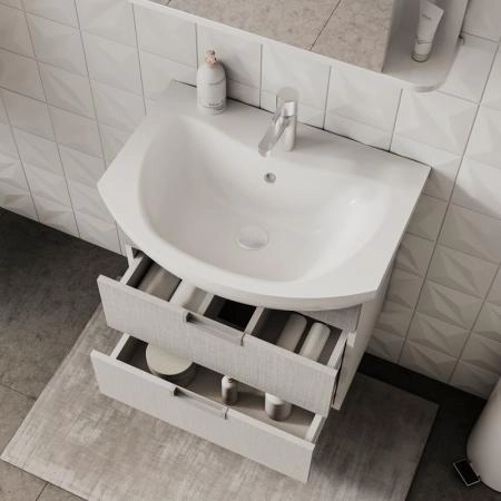 Тумба для ванной Volna Vario Sf 60.2Y Софт/белый подвесная (Балтика) раковина отдельно