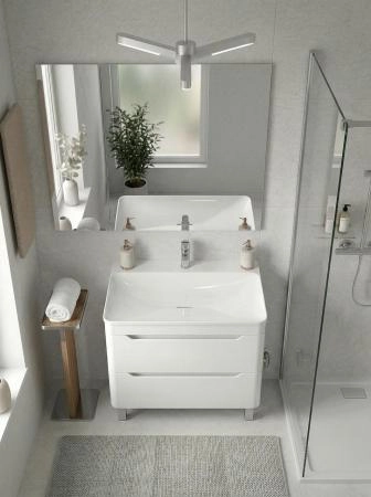 Напольная тумба Uperwood Ocean TOceanF80w2 80 см белая 2 ящика