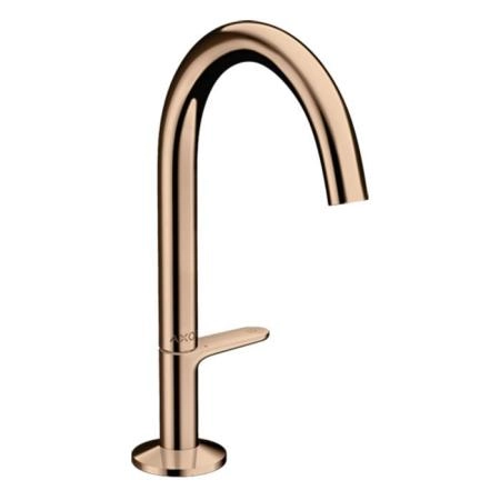 Axor One Смеситель для раковины Sel 170, на 1 отв., с донным клапаном Push-Open, цвет: полированное красное золото