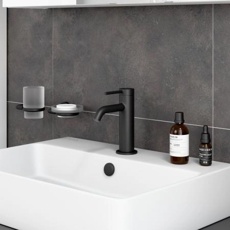 Смеситель VitrA Minimax Round  A4353036EXP однорычажный матовый черный латунь