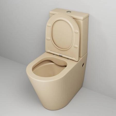 Унитаз Grossman GR-4480BEMS Color (620*365*810) БЕЖЕВЫЙ МАТОВЫЙ напольный Безободковый