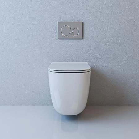 Унитаз ESBANO GARANT безободковый подвесной белый 510x350x360