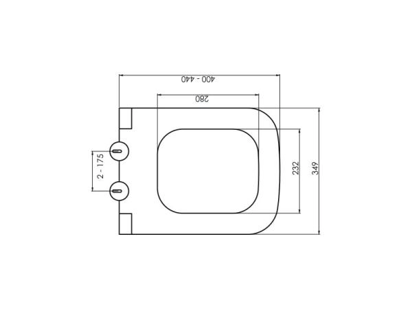 Крышка для унитаз Bohemeа Bello, soft-close Белый глянец 975-W