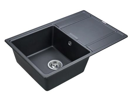 Мойка для кухни Paulmark FLUGEN, PM217850-BLM, черный металлик, 780х500 мм