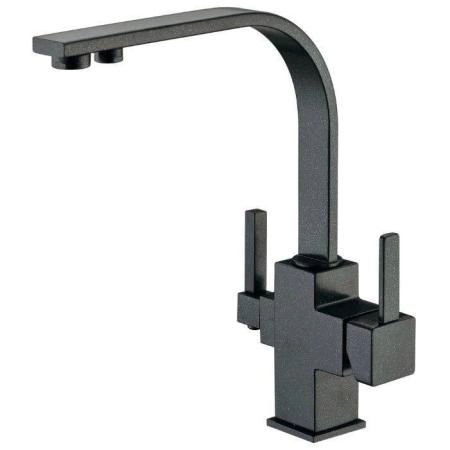 Смеситель для кухни ZORG Sanitary (ZR 332 YF ЧЕРНЫЙ МЕТАЛЛИК) черный