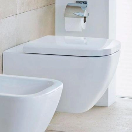 Duravit Happy D.2 Унитаз подвесной 36.5х54см., с вертикальным смывом, вкл. крепление Durafix, с покрытием WonderGliss, цвет: белый
