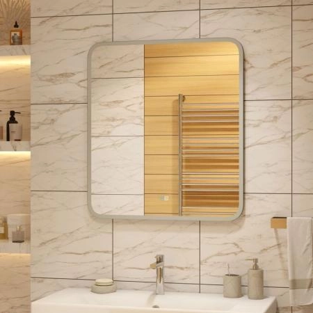 Зеркало Континент Glamour medium 800x900 ЗЛП730 с подсветкой