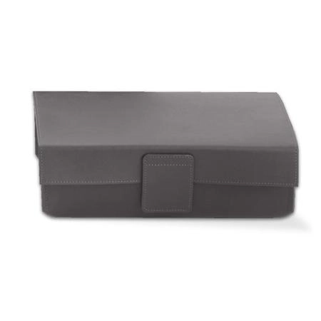Decor Walther Nappa UTBD Многоцелевая коробка с крышкой, цвет: Натуральная кожа NAPPA дымчато-сер
