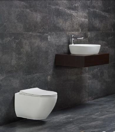 Унитаз beWash Bogen 88303614 подвесной безободковый с бидеткой белый сиденье микролифт