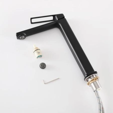 Смеситель Gid Niagara L057-BM-D для раковины Черный матовый