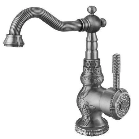 Смеситель для раковины Zorg Antic (A 309U-SL) серебро