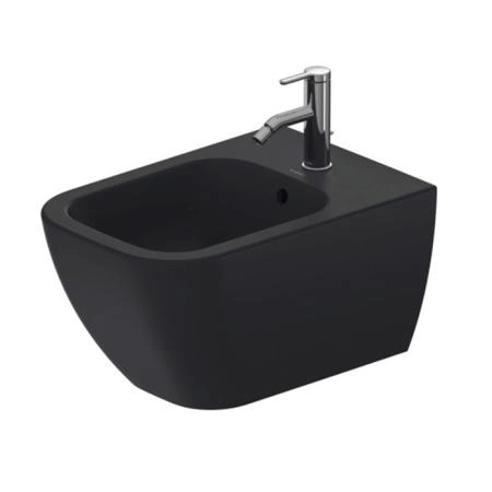 Duravit Happy D.2 Биде подвесное 355x540мм, с переливом 1 отв для смес,  с покрытием WG, цвет: антрацит матовый
