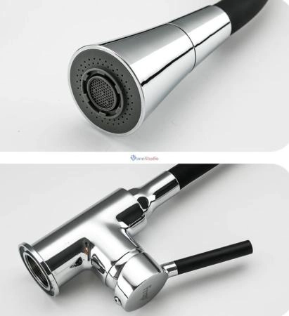 Смеситель для кухни Frap F4044 черный хром