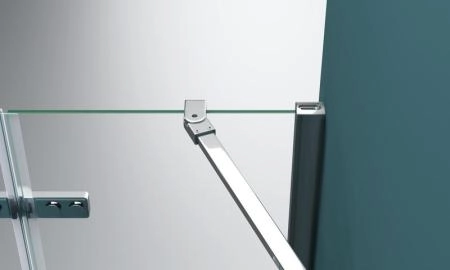Душевая дверь BelBagno KRAFT 100 прозрачное стекло 6 мм профиль хром KRAFT-B-12-60/40-C-Cr-L