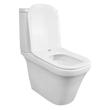 Унитаз напольный  Azario Candy 370х620х780 безободковый,  и сиденьем микролифт (AZ-1503B)