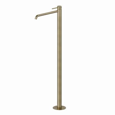 Newform X-STEEL 316 Смеситель для раковины, напольный, излив 28см., наружная часть, цвет: PVD Brushed pale gold