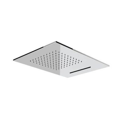 Gessi Emporio shower Верхний душ 50х38см., потолочный, с функцией ТРОПИЧЕСКИЙ ЛИВЕНЬ/ВОДОПАД, цвет: Steel Brushed
