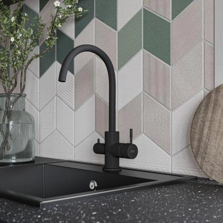 Смеситель для кухонной мойки ESKO K22 K22 B черный