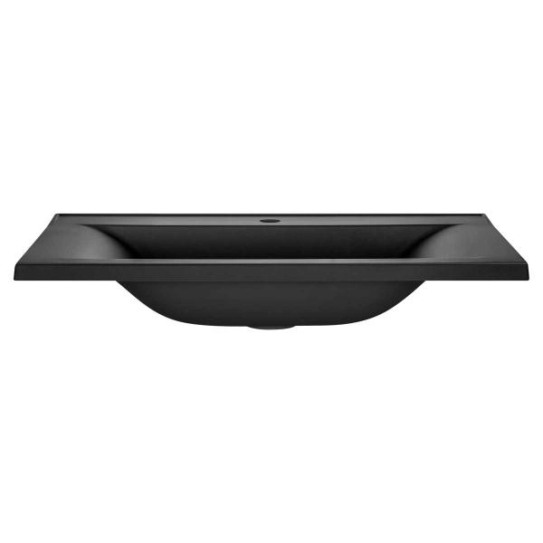 Раковина Vincea VCB-3M750B из кварцевого камня, цвет черный