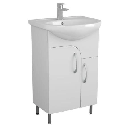 Тумба UNCORIA Лина 50 белая, под умывальник Уют
