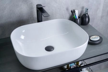 Раковина Gid D1302 50x40 на столешницу белая