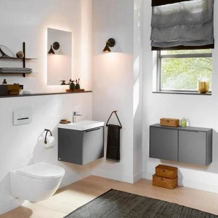 Унитаз Villeroy Boch Subway 3.0 4670TS01 370х560, с крышкой-сиденьем 9M78S101, цвет Альпийский белый