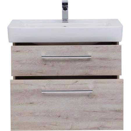 Тумба Dreja Q MAX 80 см под умывальник Q-80, дуб кантри, подвесная