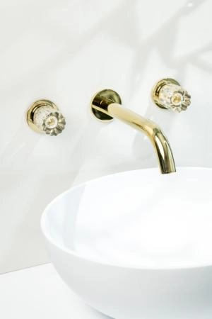 Смеситель из стены Boheme ELEGANTE на 3 отв. GOLD 152-2-G-EL