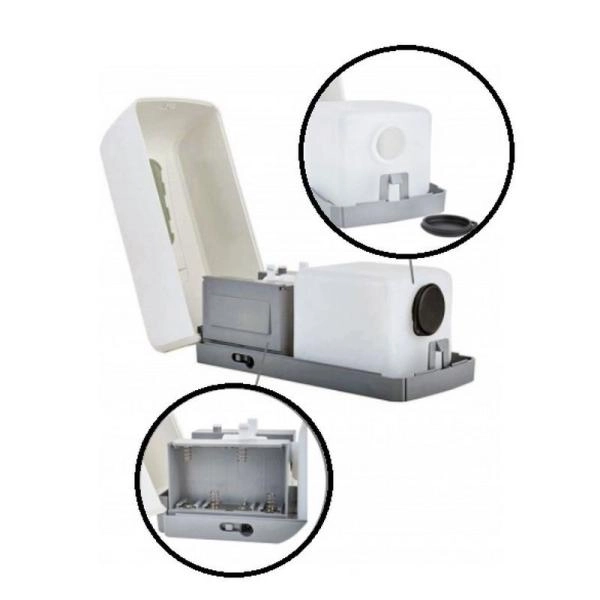 Дозатор автомат G-teq 8677 Auto для ДС пластик белый 1 л