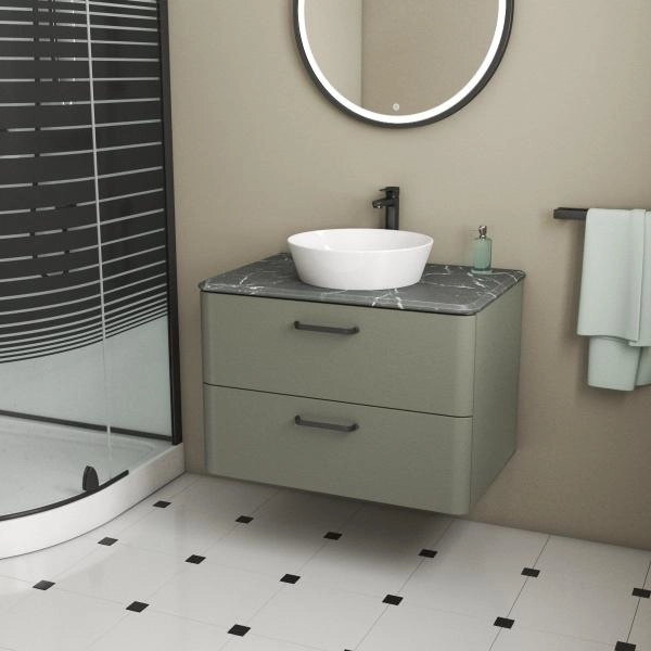 Тумба Veneciana TIBR 100 под умывальник со столешницей олива