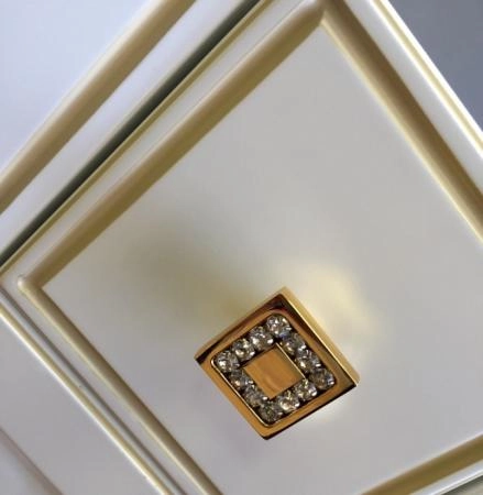 Тумба под раковину Opadiris ЛАУРА 100 Белый без патины/swarovski хром