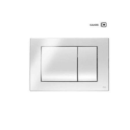 Панель OLI механическая двойная METAL DUAL, сталь, хром глянцевый, антиванд., 656004