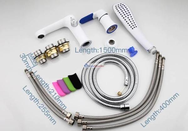 Смеситель на борт ванны Frap F1134 белый хром