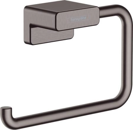 Hansgrohe AddStoris 41771340 Держатель туалетной бумаги без крышки шлифованный черный хром