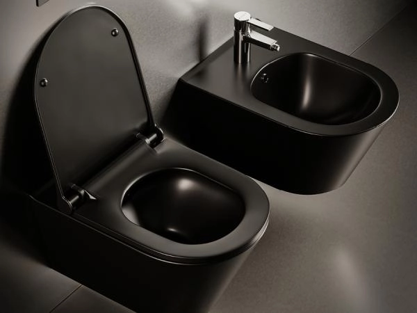 Биде подвесное Boheme Avva Черный матовый 974-B