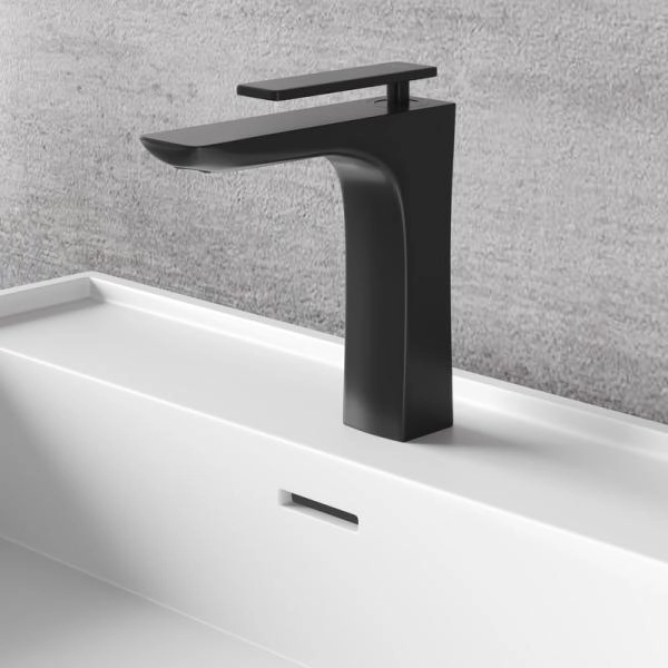 Смеситель NT BAGNO NT7801 TIRSO для раковины черный матовый