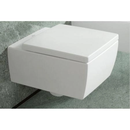 Унитаз Villeroy&Boch Memento безободковый подвесной CeramicPlus 4633R0R1 (сиденье отдельно)