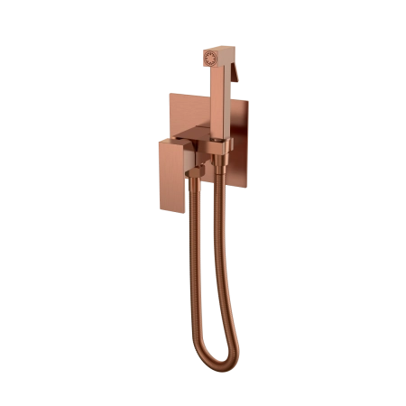Смеситель гигиенический Boheme Qubic Copper Brushed 477-CB